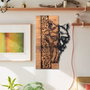 Wallity Folivora Accesorio Decorativo de Pared Negro y Nogal